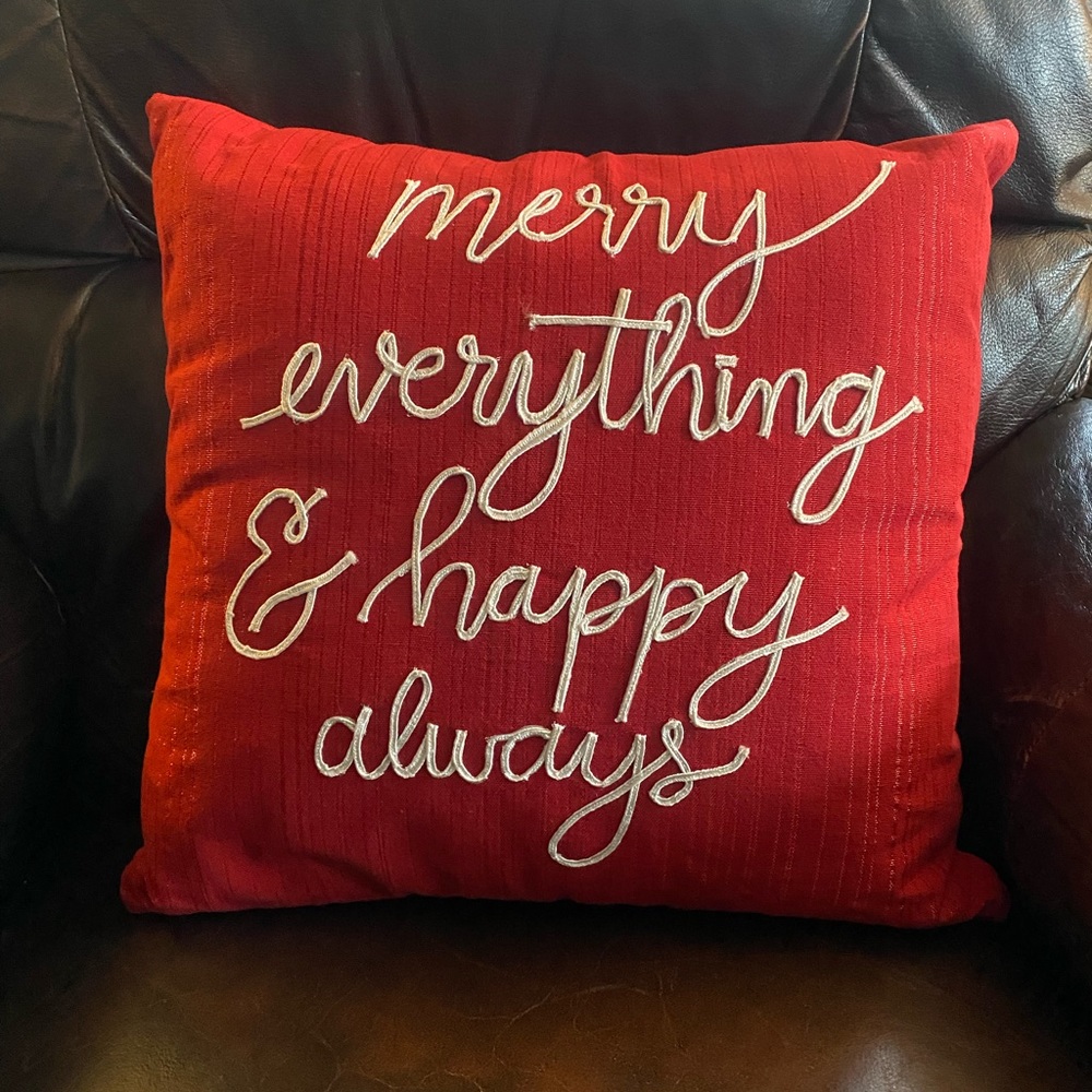 New Holiday Christmas Decor Pillow